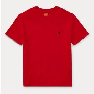Polo Ralph Lauren Red Cotton Jersey Crewneck Tee